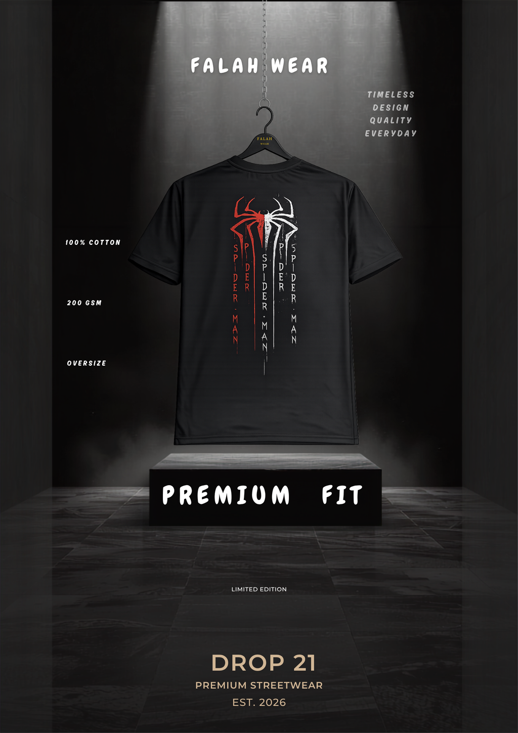 Spider Edition Premium Oversized T-Shirt