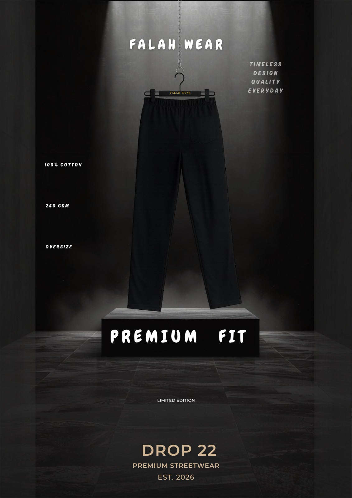 DROP 22 – Premium Oversized Straight Fit Trouser