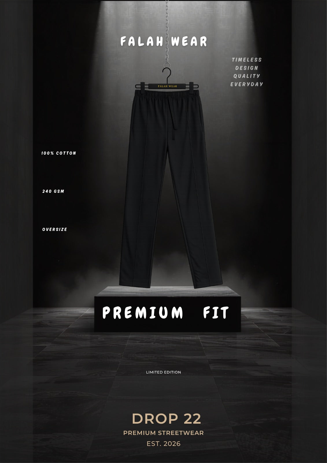 DROP 22 – Premium Oversized Straight Fit Trouser