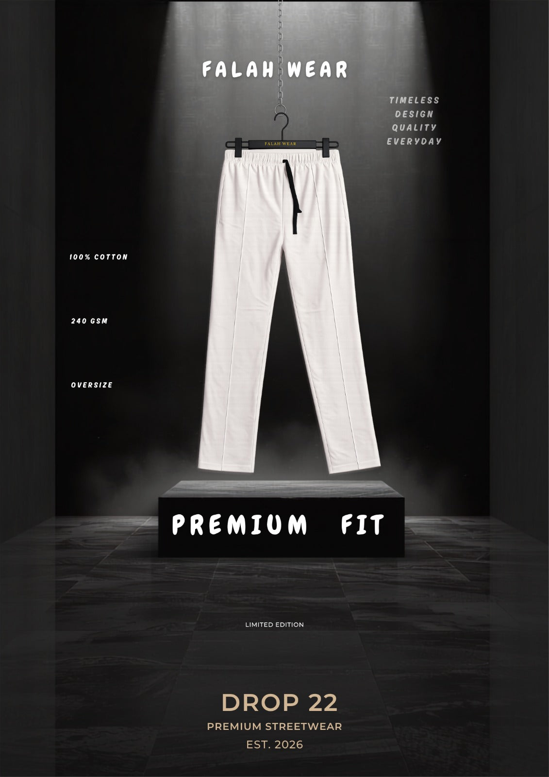 DROP 22 – Premium Oversized Straight Fit Trouser