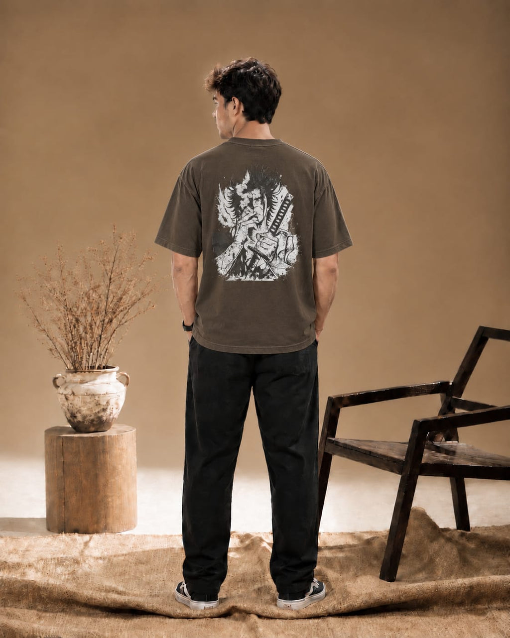 Ronin Shadow Oversized Drop Shoulder T-Shirt
