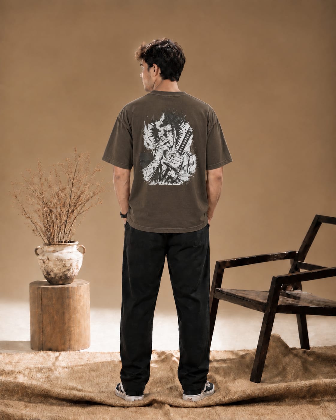 Ronin Shadow Oversized Drop Shoulder T-Shirt