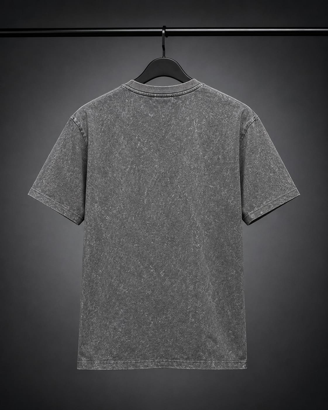 FAAAAHHH! Oversized Acid Wash Drop Shoulder T-Shirt – Charcoal Black