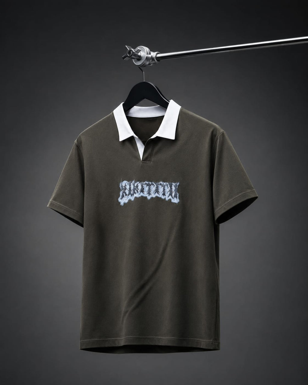 Olive Green “Broken Type” Premium Oversized T-Shirt