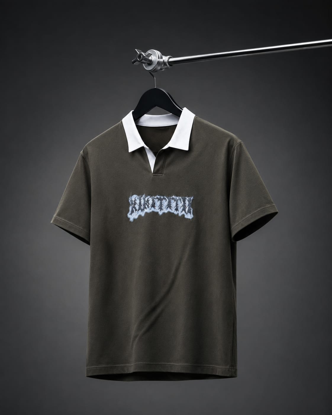 Olive Green “Broken Type” Premium Oversized T-Shirt