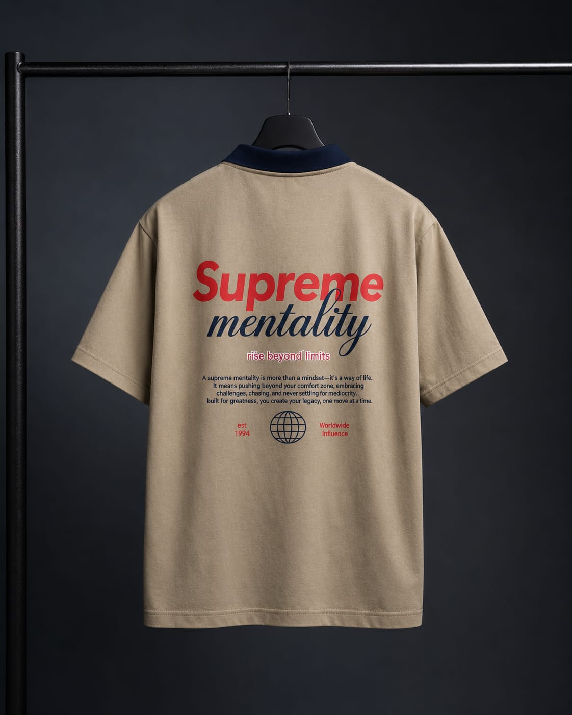 Supreme Mentality Oversized Drop Shoulder T-Shirt