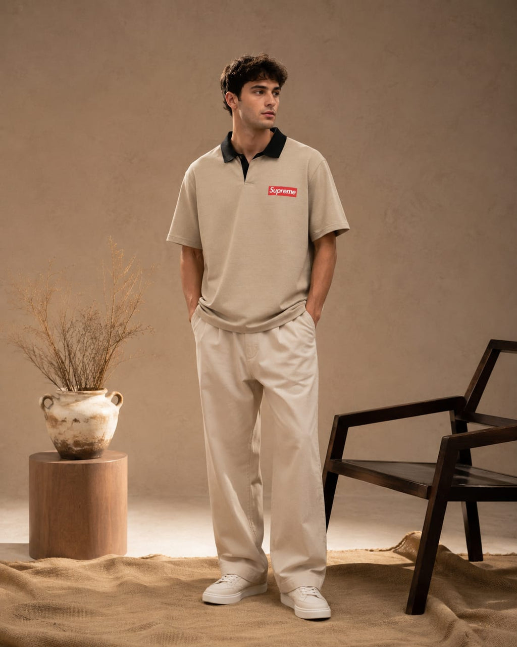 Supreme Mentality Oversized Drop Shoulder T-Shirt
