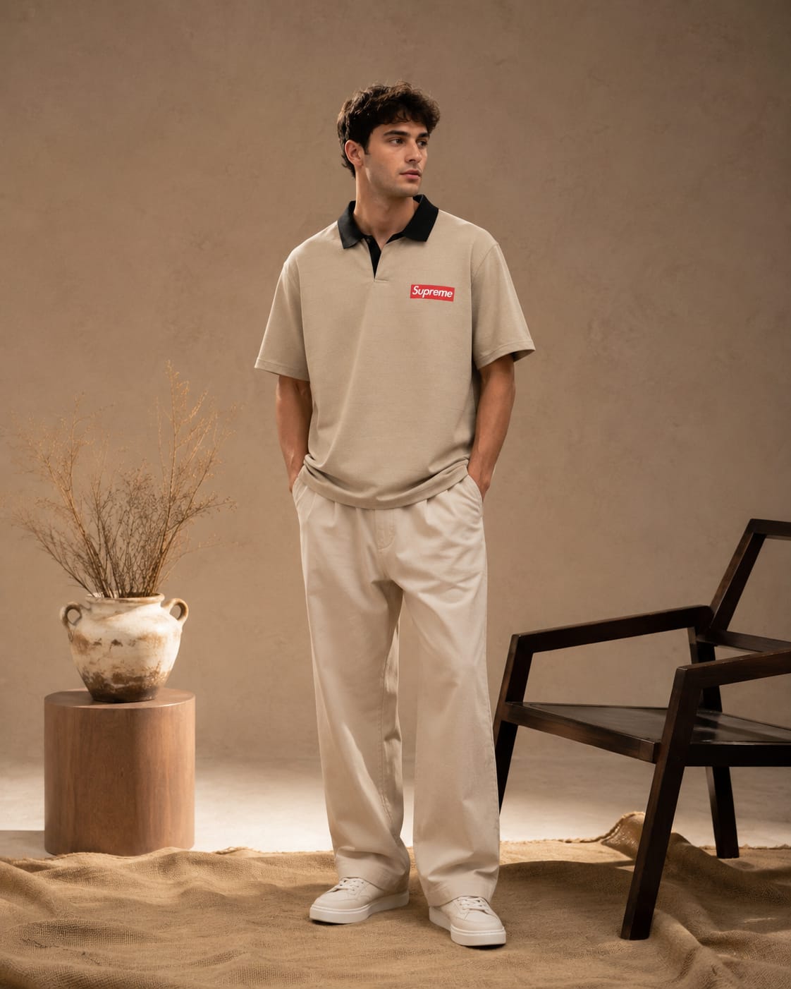 Supreme Mentality Oversized Drop Shoulder T-Shirt