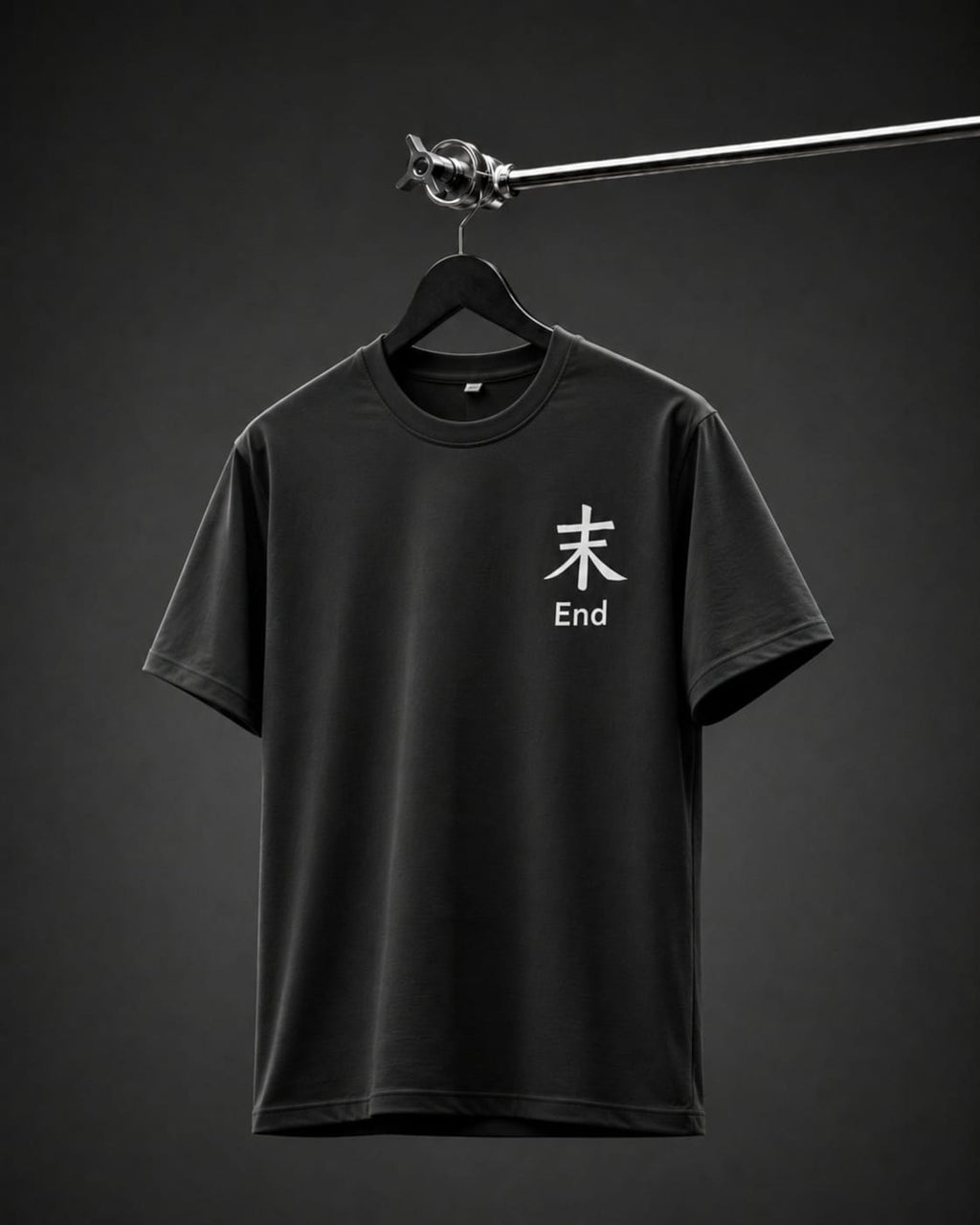 The End Oversized Drop Shoulder T-Shirt – Black