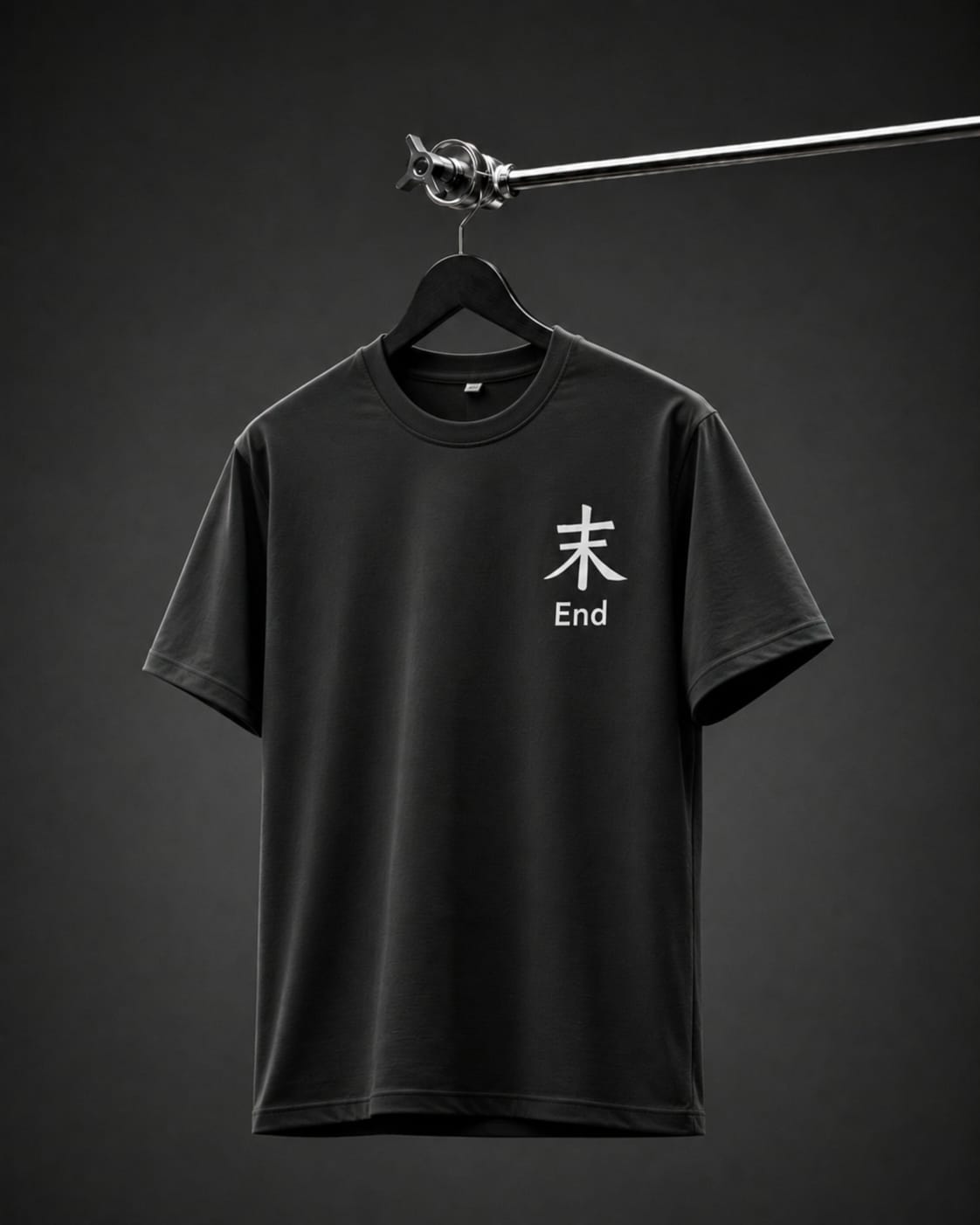The End Oversized Drop Shoulder T-Shirt – Black
