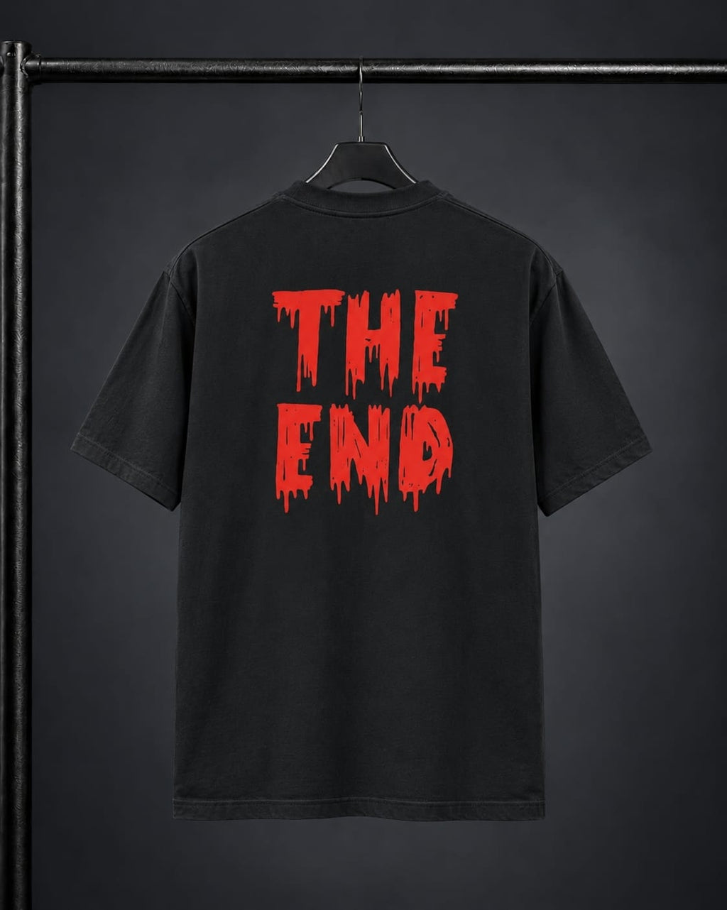 The End Oversized Drop Shoulder T-Shirt – Black