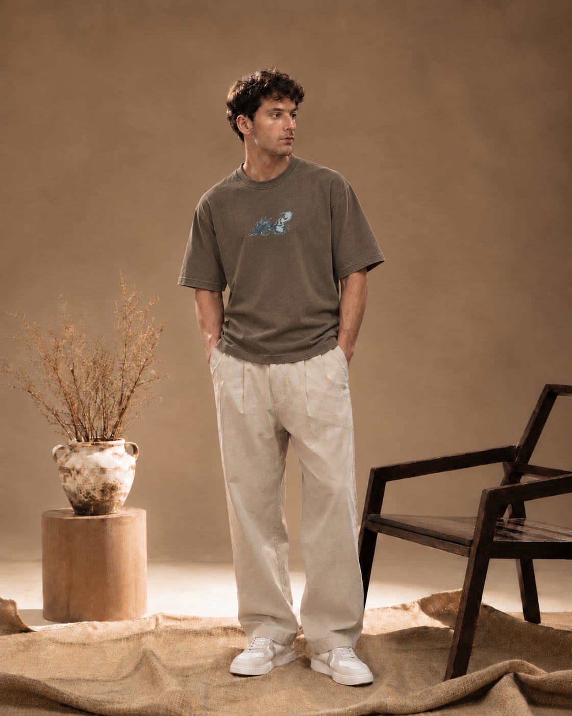 Ronin Shadow Oversized Drop Shoulder T-Shirt